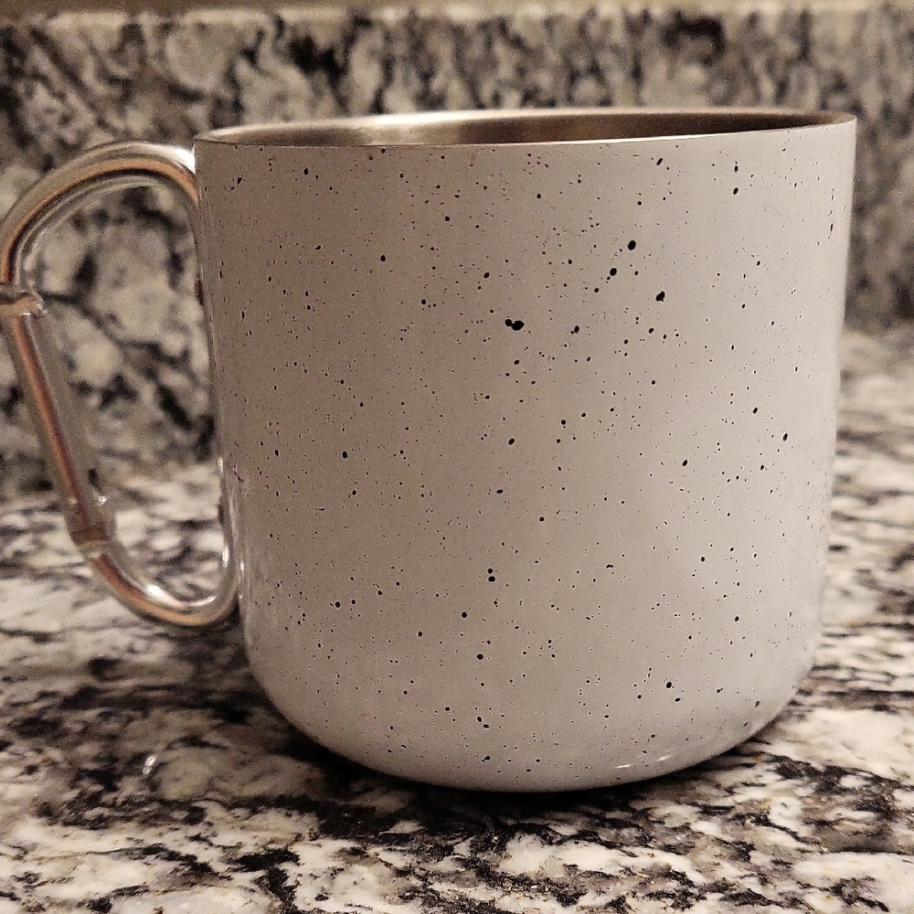 SALE--Carabiner Stainless Steel 12 oz. Camp-Fire Coffee Mug